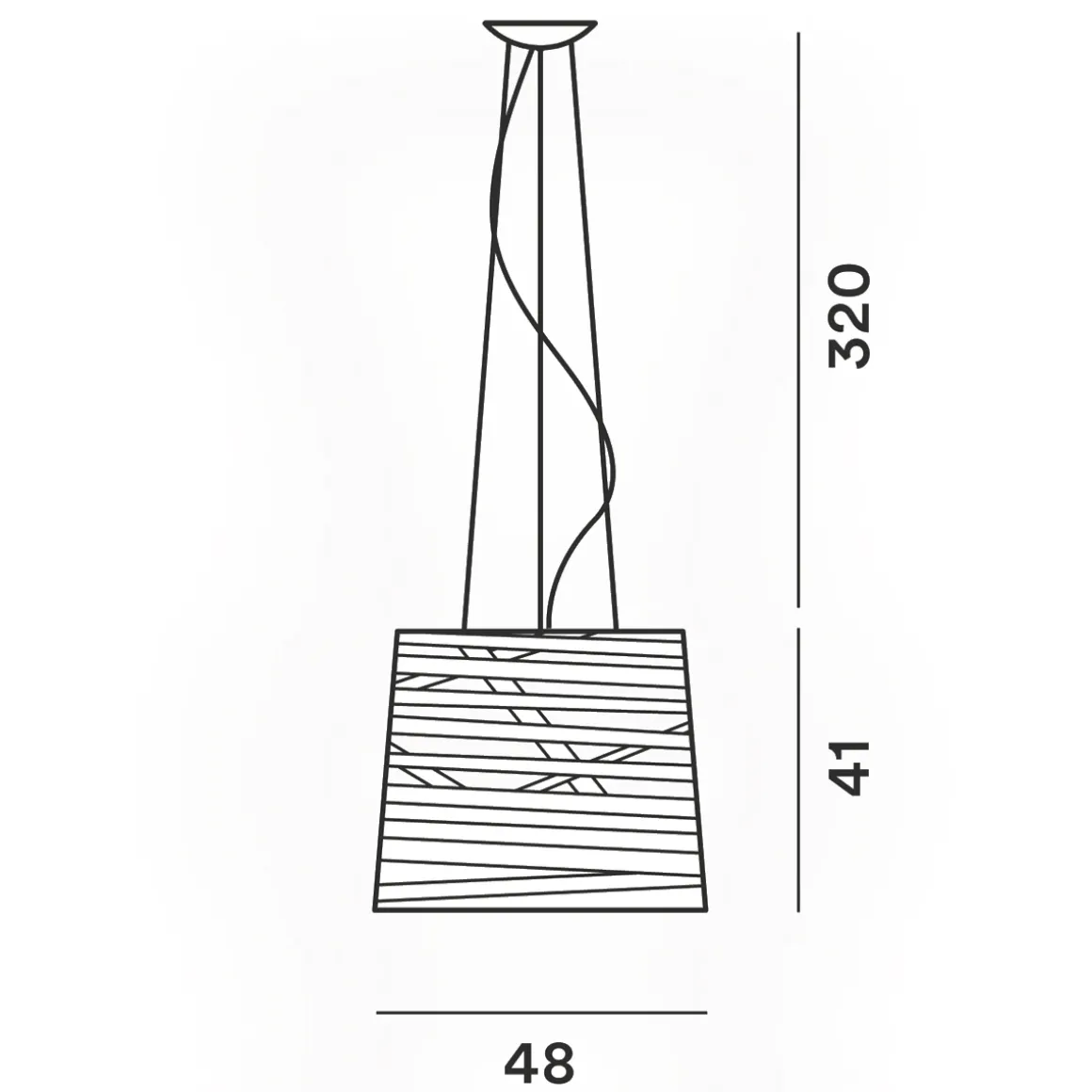 Foscarini Tress Grande LED Sospensione, 1. Generation
