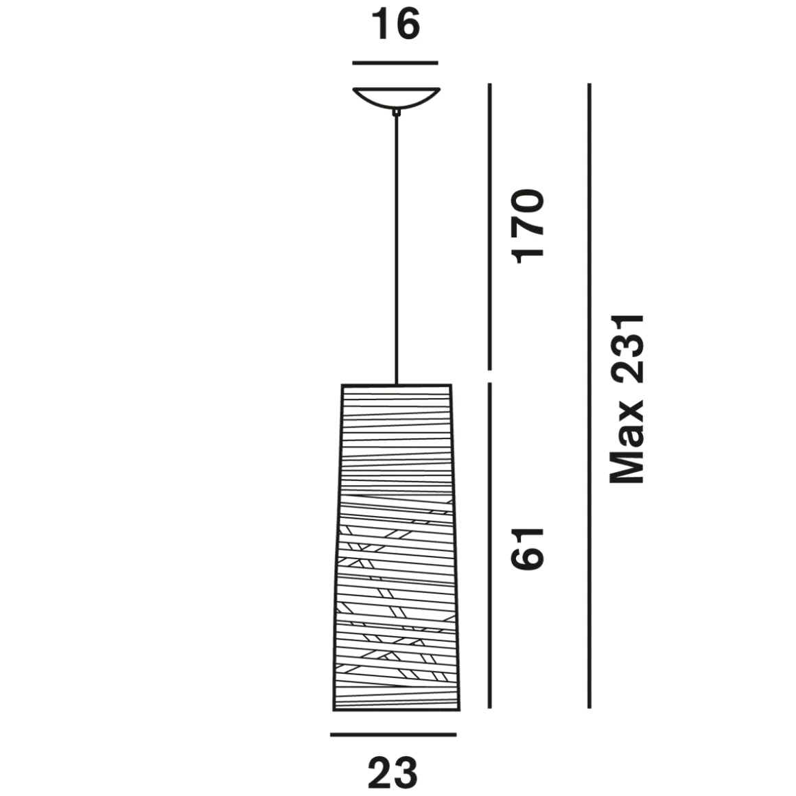 Foscarini Tress Piccola Sospensione