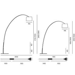 Foscarini Verlängerungsarm für Twiggy, 2-er Set