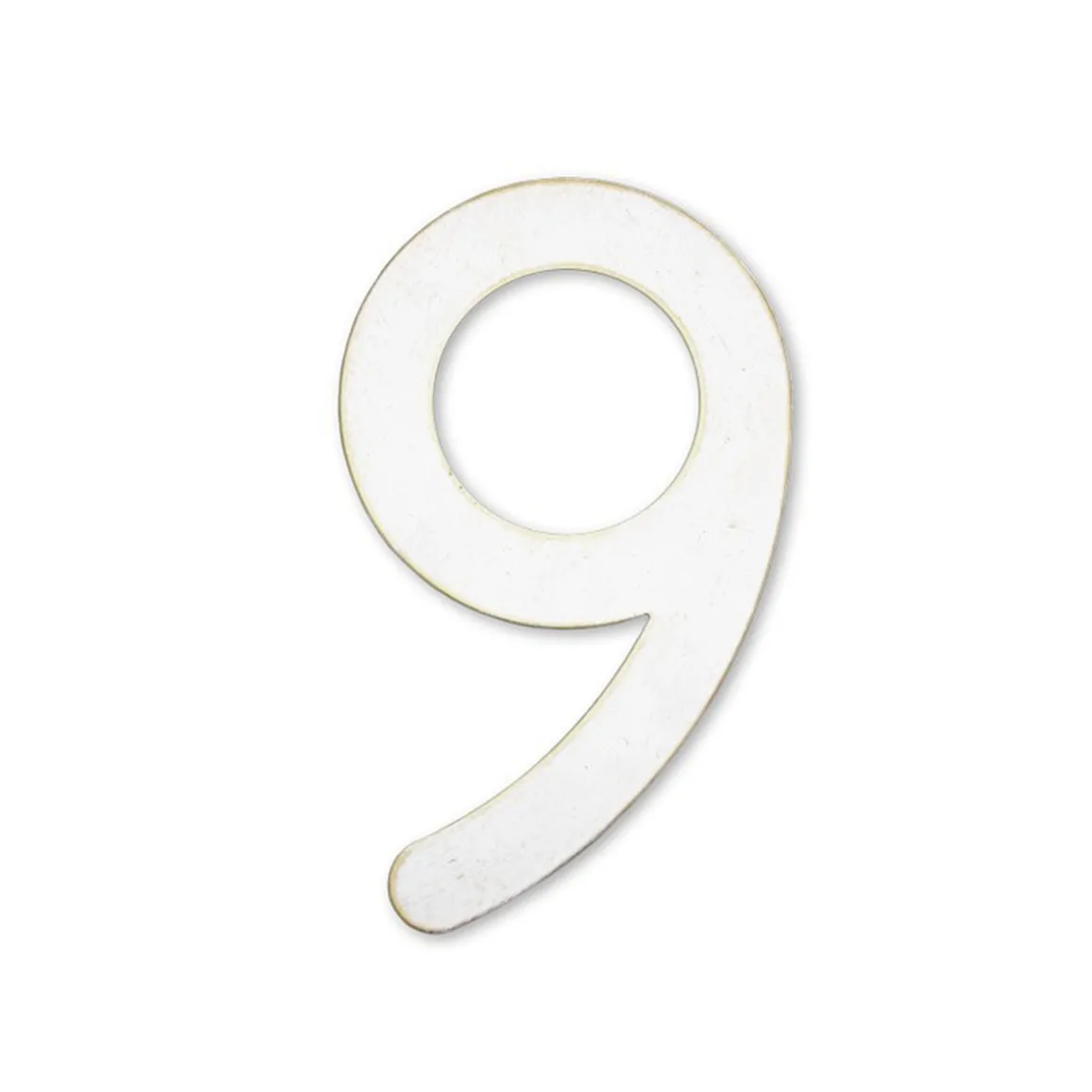 Heibi Max Hausnummer, weiß / Gold, Auslaufmodell