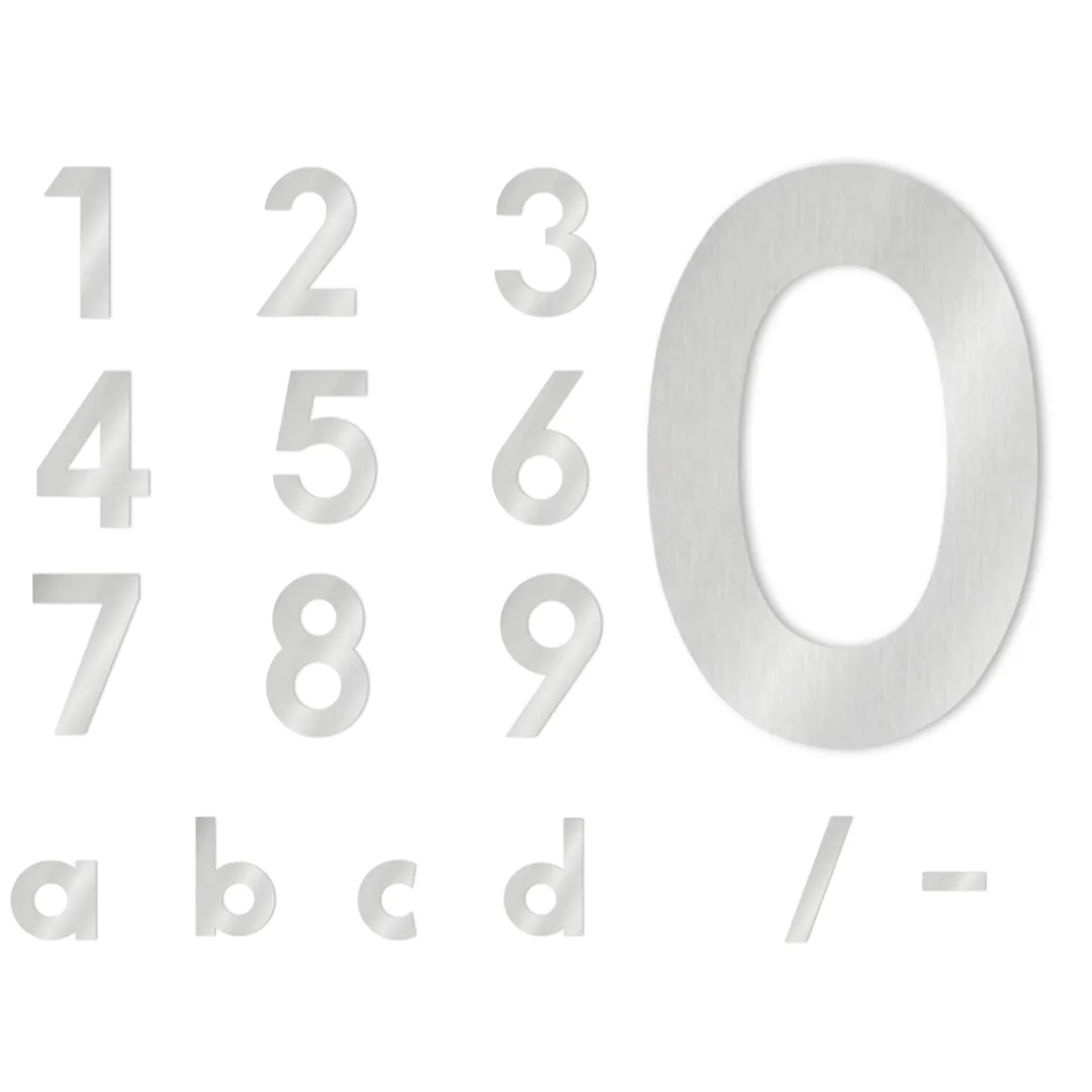 Heibi Midi Hausnummer, Edelstahl, Auslaufmodell