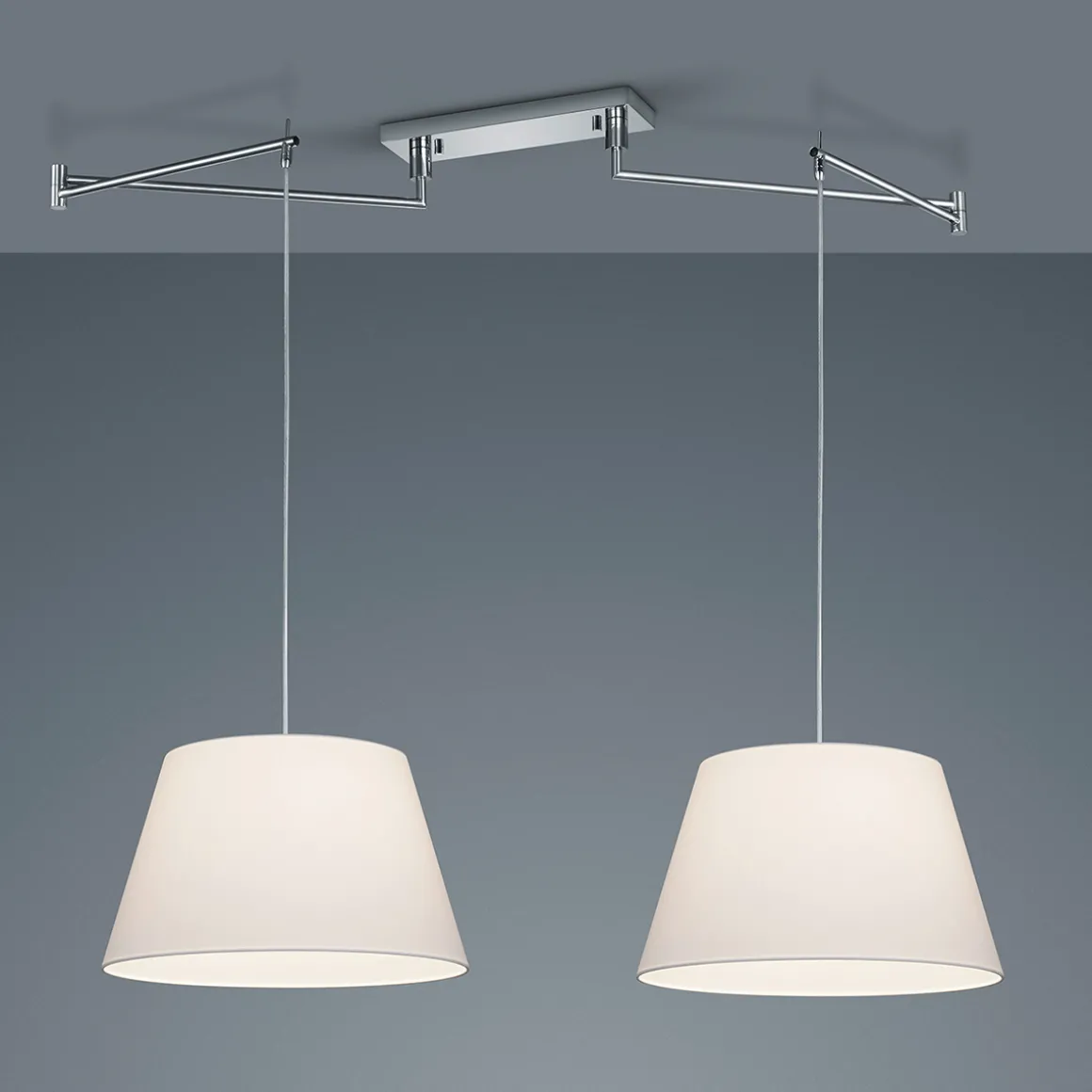 Helestra Certo Pendelleuchte, 2-flg., konisch