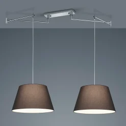 Helestra Certo Pendelleuchte, 2-flg., konisch