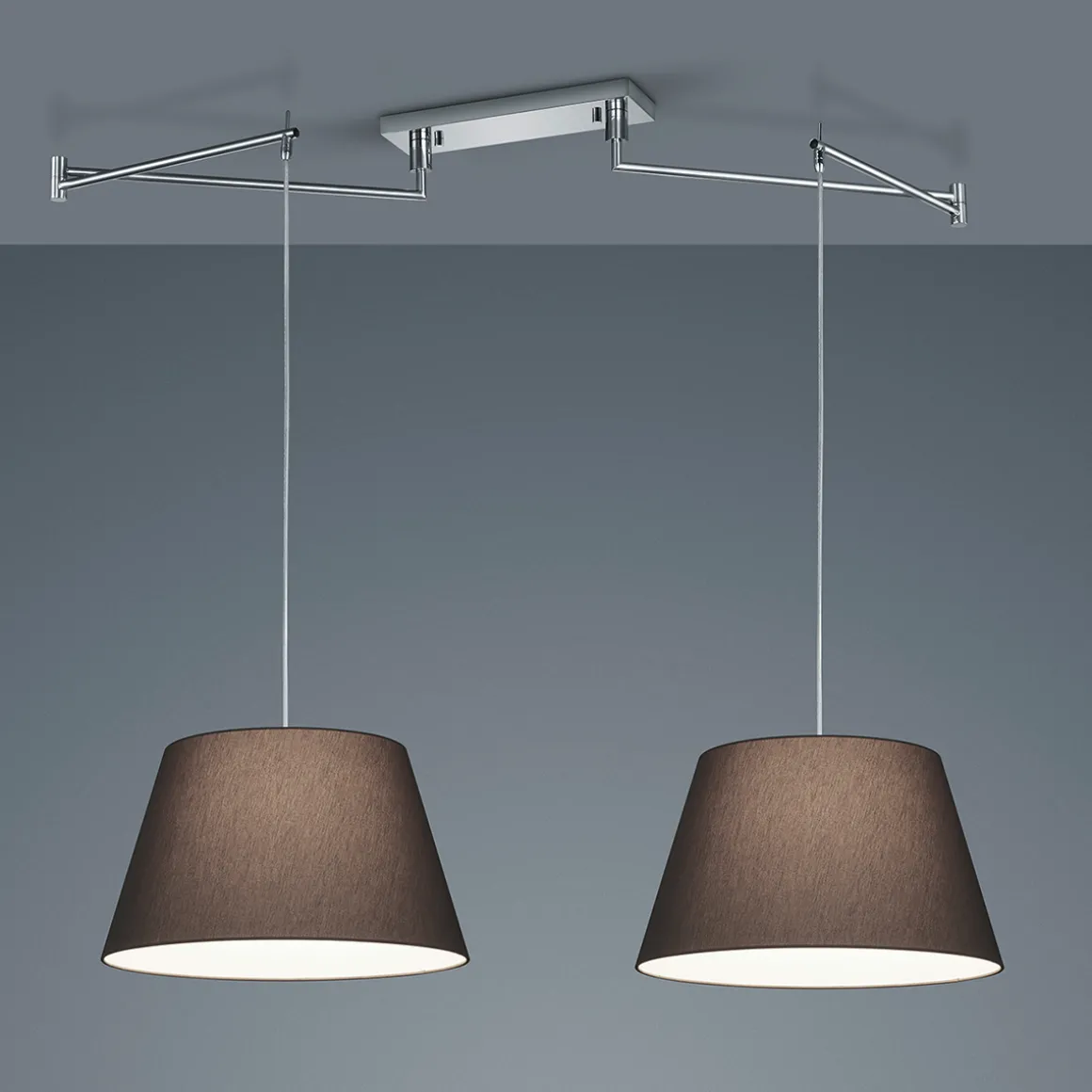 Helestra Certo Pendelleuchte, 2-flg., konisch