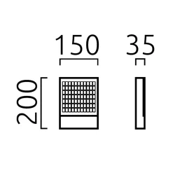 Helestra Dial LED Hausnummern- / Außenwandleuchte