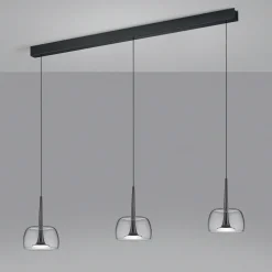 Helestra Flute LED Pendelleuchte, 3-flg.