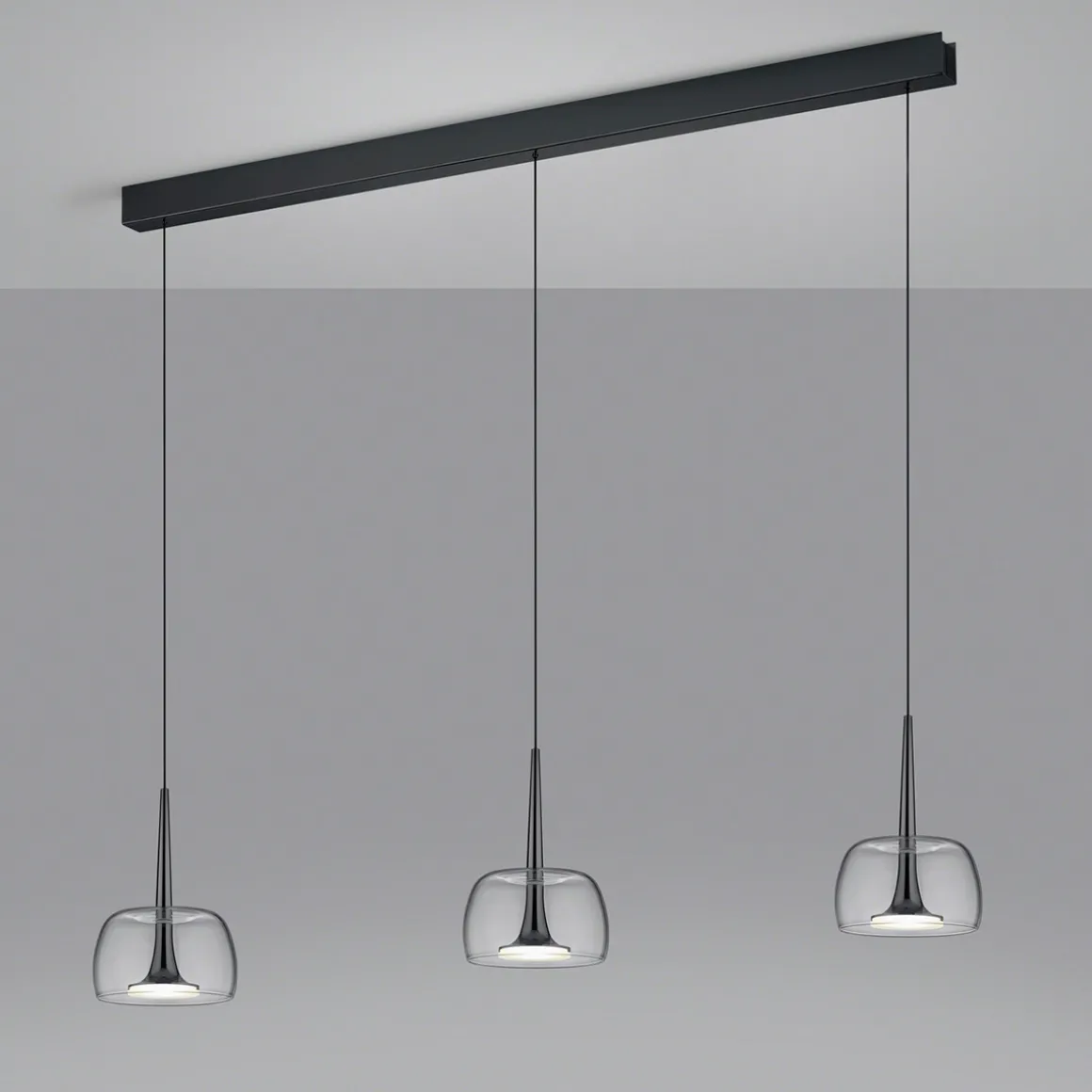 Helestra Flute LED Pendelleuchte, 3-flg.
