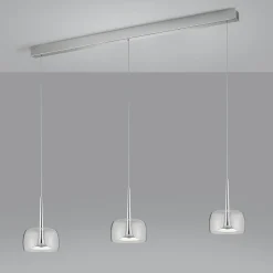 Helestra Flute LED Pendelleuchte, 3-flg., mit Casambi-Modul