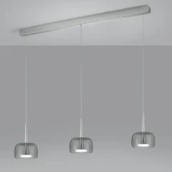 Helestra Flute LED Pendelleuchte, 3-flg., Rückläufer