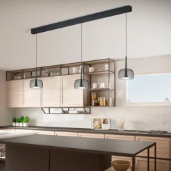 Helestra Flute LED Pendelleuchte, 3-flg., Rückläufer