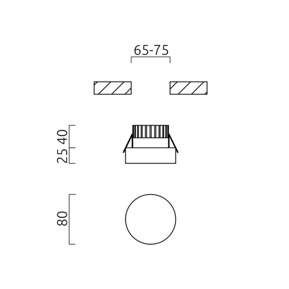 Helestra Iva LED Deckeneinbauleuchte