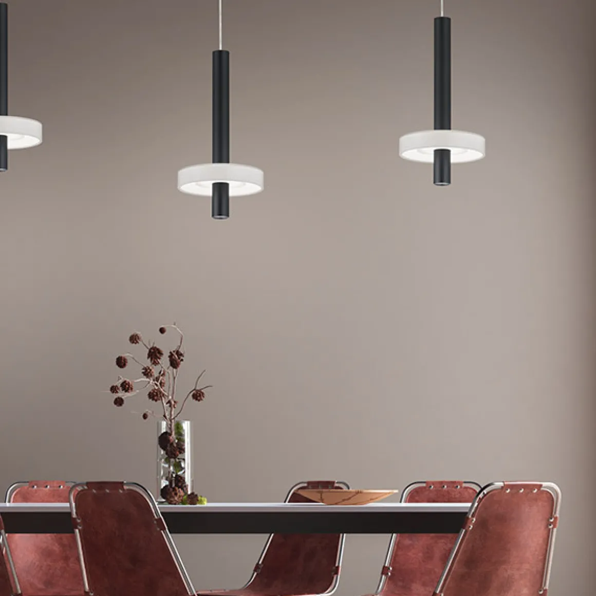 Helestra Kea LED Pendelleuchte, 3-flg.