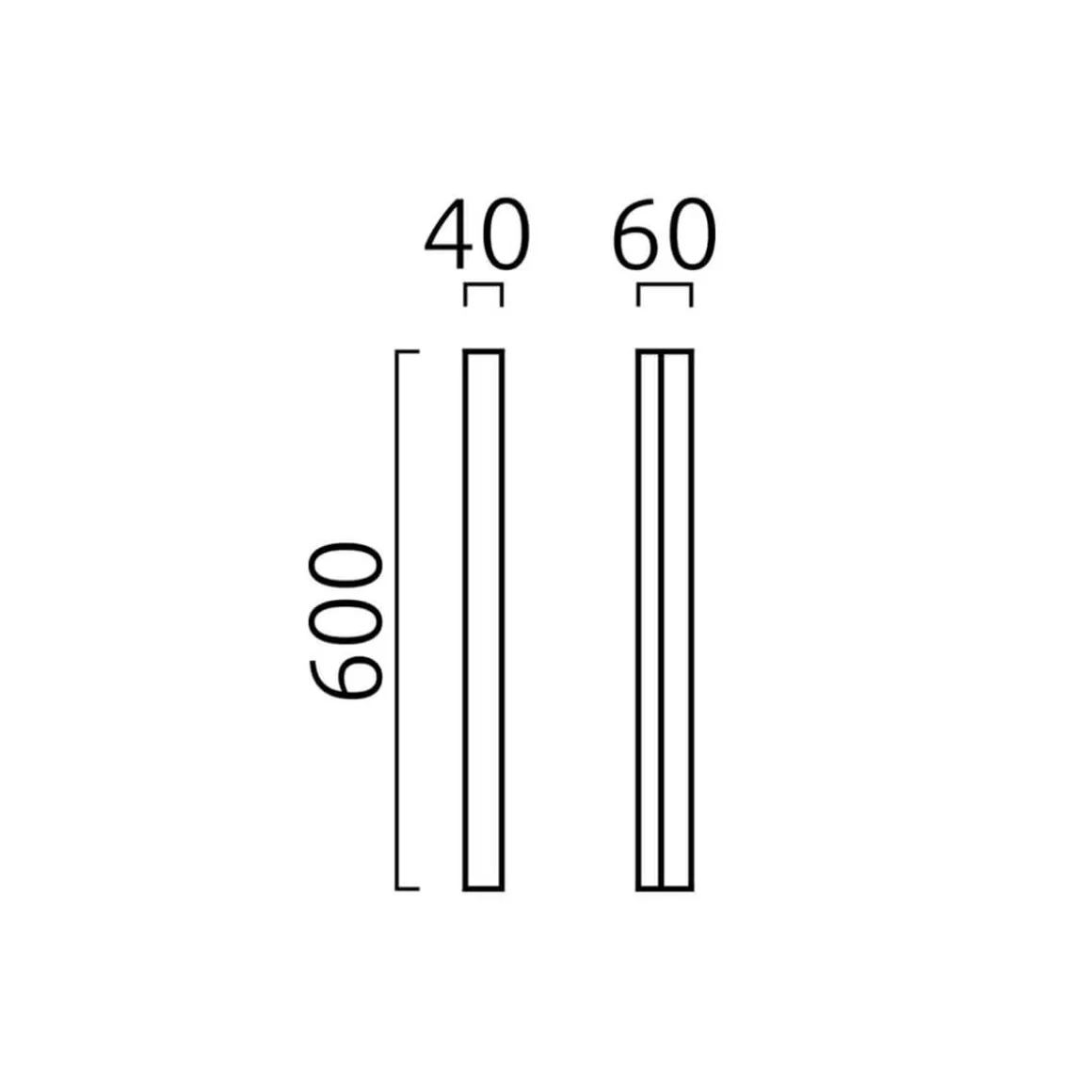 Helestra Lado LED Wand- / Spiegelleuchte, Chrom