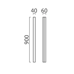 Helestra Lado LED Wand- / Spiegelleuchte, Chrom