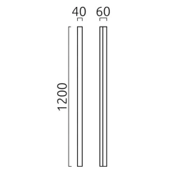 Helestra Lado LED Wand- / Spiegelleuchte, Chrom