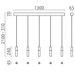 Helestra Lidos LED Pendelleuchte