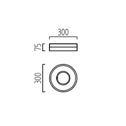 Helestra Liv LED Deckenleuchte, Ø: 30 cm