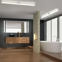 Helestra Loom LED Wand- / Spiegelleuchte, Chrom mit CCT