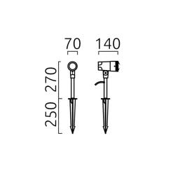 Helestra Match LED Spießstrahler