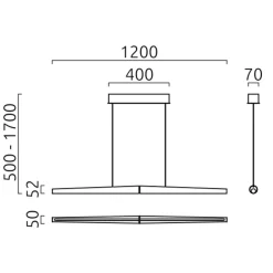 Helestra Möwe LED Pendelleuchte