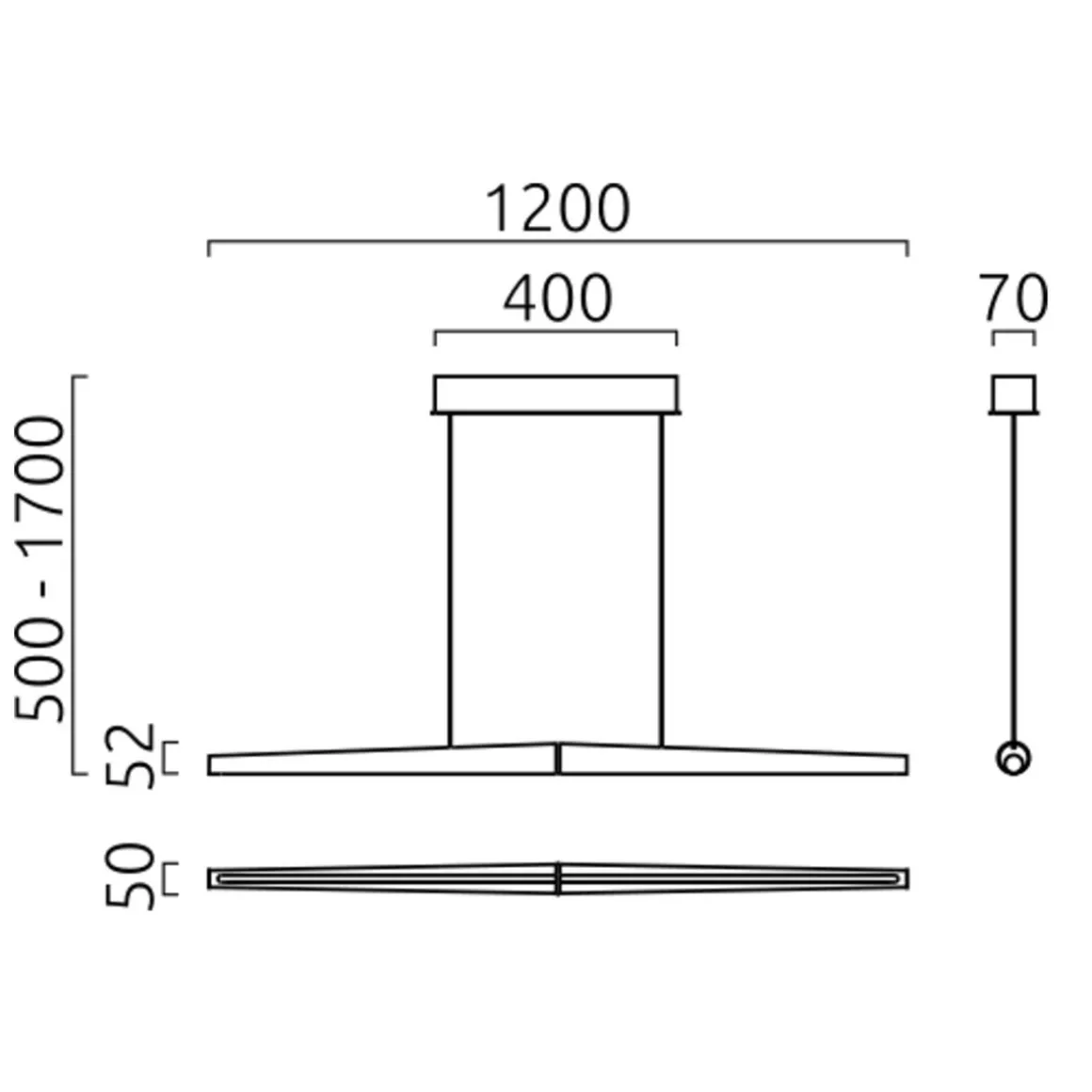 Helestra Möwe LED Pendelleuchte
