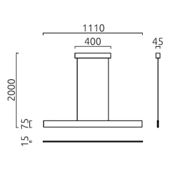 Helestra Nex LED Pendelleuchte, B-Ware