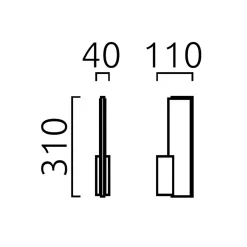 Helestra Nex LED Wandleuchte