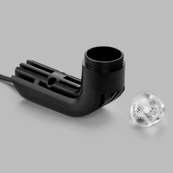 Helestra Pic LED Deckeneinbaustrahler, eckig, weiß - schwarz