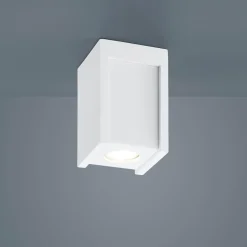 Helestra Pont Deckenleuchte aus Gips, 10 x 10 cm