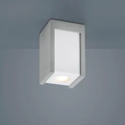 Helestra Pont Deckenleuchte aus Beton, 10 x 10 cm, Auslaufmodell