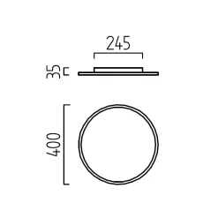 Helestra Rack LED Deckenleuchte, Ø: 40 cm