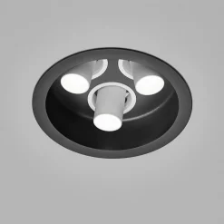 Helestra Run LED Deckeneinbaustrahler, 3-flg.