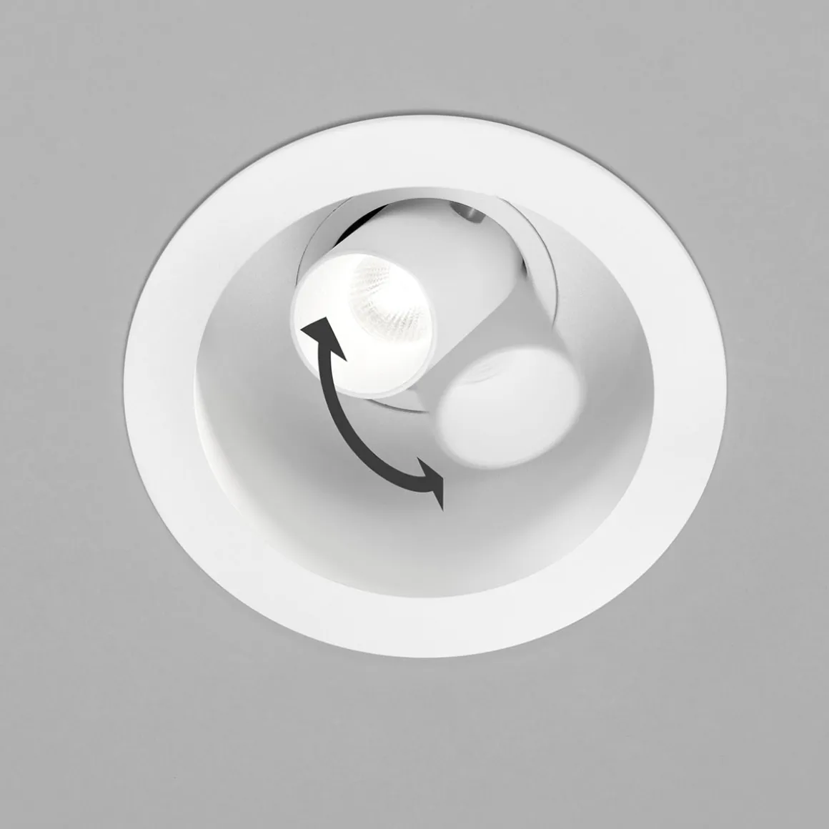 Helestra Run LED Deckeneinbaustrahler, 1-flg.