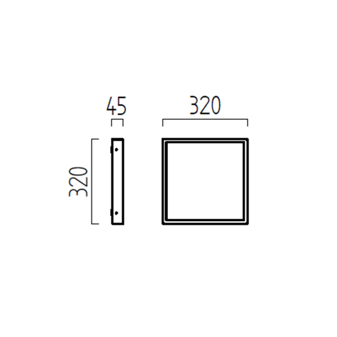 Helestra Scala LED Außenwandleuchte, quadratisch