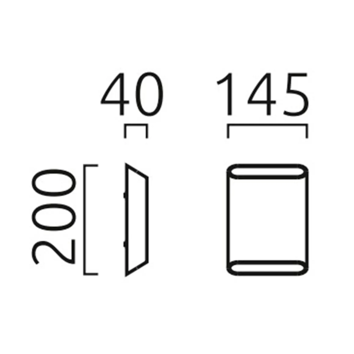 Helestra Toco 44 LED Außenwandleuchte