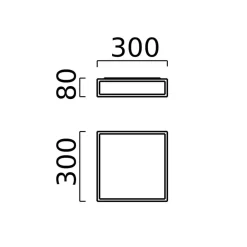 Helestra Zelo LED Deckenleuchte, eckig