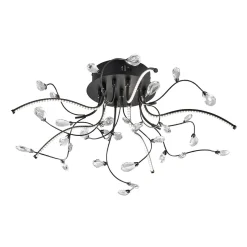 HELL Crystal LED Deckenleuchte, Ø: 54 cm