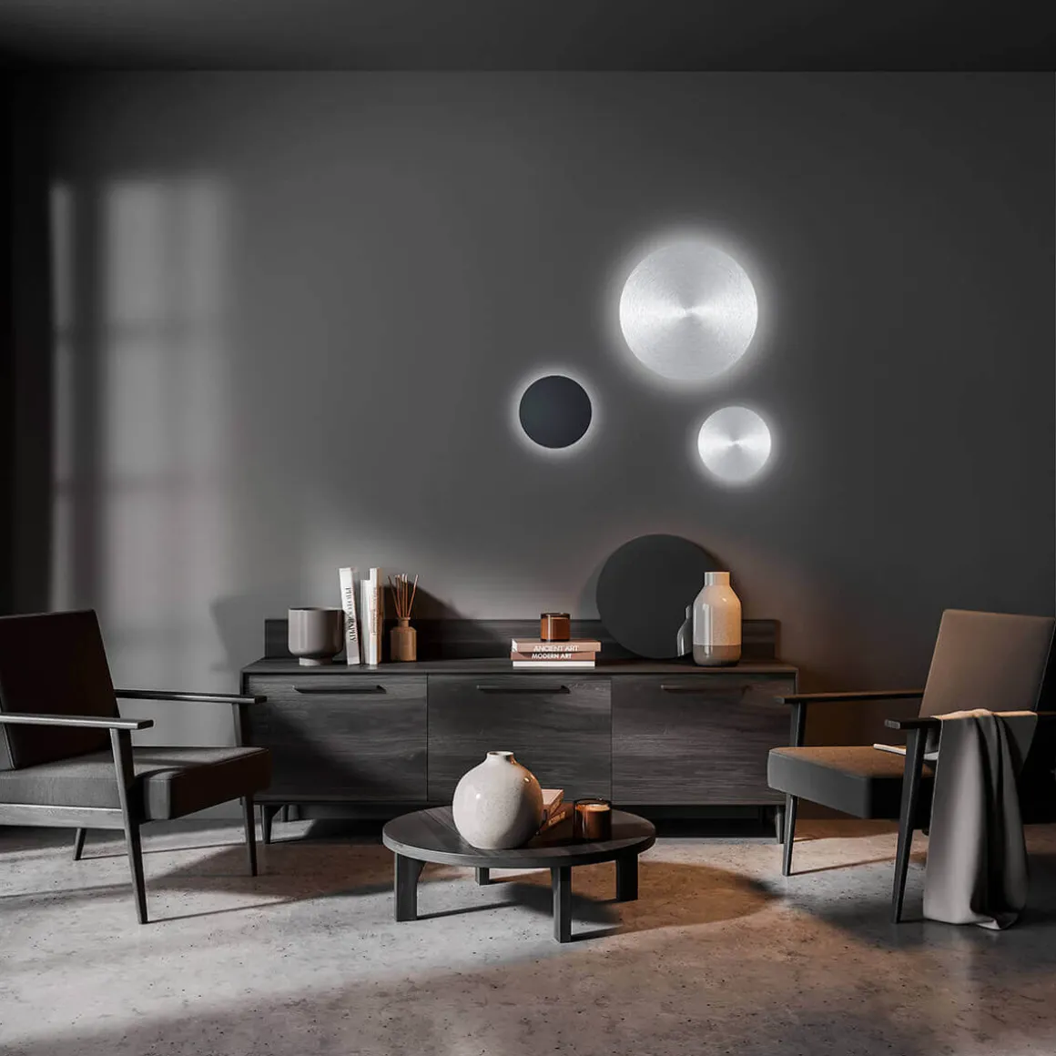 HELL Delta 70504 LED Wand- / Deckenleuchte, Ø: 60 cm