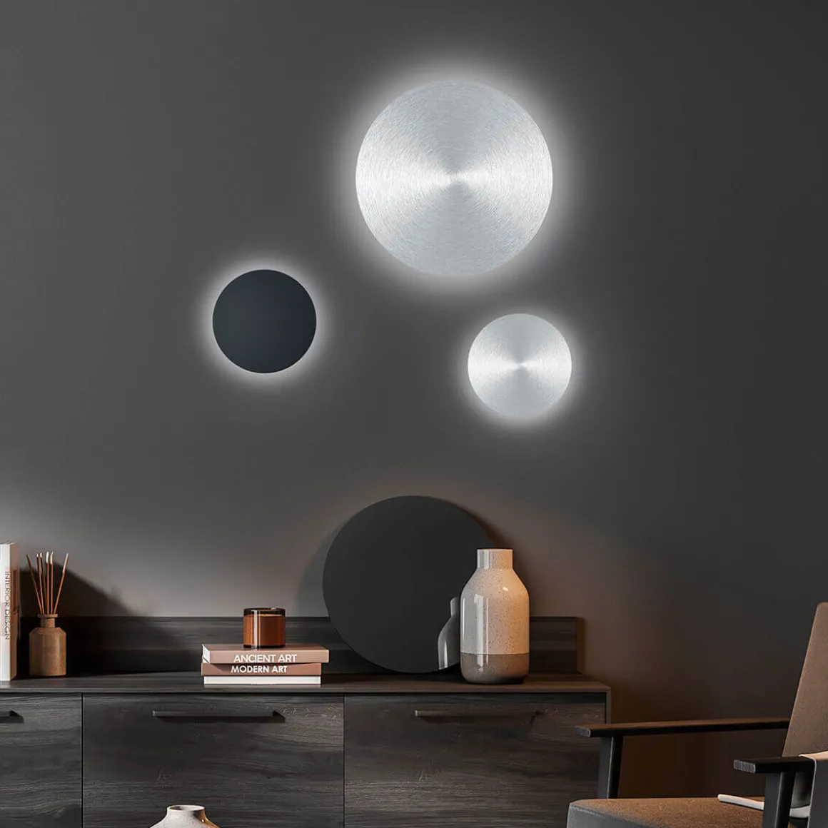 HELL Delta 40269 LED Wand- / Deckenleuchte, Ø: 30 cm