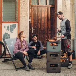 Höfats Beer Box Feuerkorb, Grill & Hocker