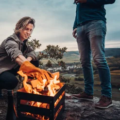 Höfats Crate Feuerkorb, Grill & Hocker