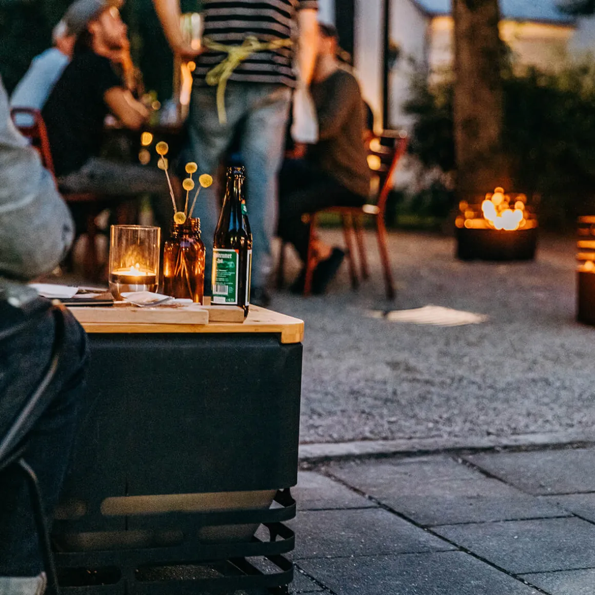 Höfats Cube Feuerkorb, Grill & Hocker