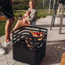 Höfats Cube Feuerkorb, Grill & Hocker