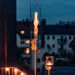 Höfats Spin 120 Fackel & Windlicht, inkl. Bioethanol Brenngel