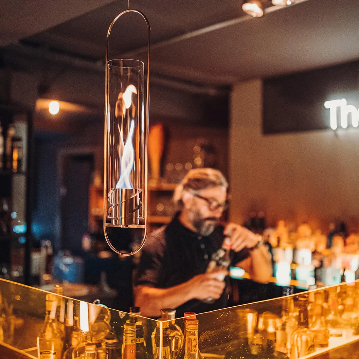 Höfats Spin 120 Hängefeuer & Windlicht, inkl. Bioethanol Brenngel