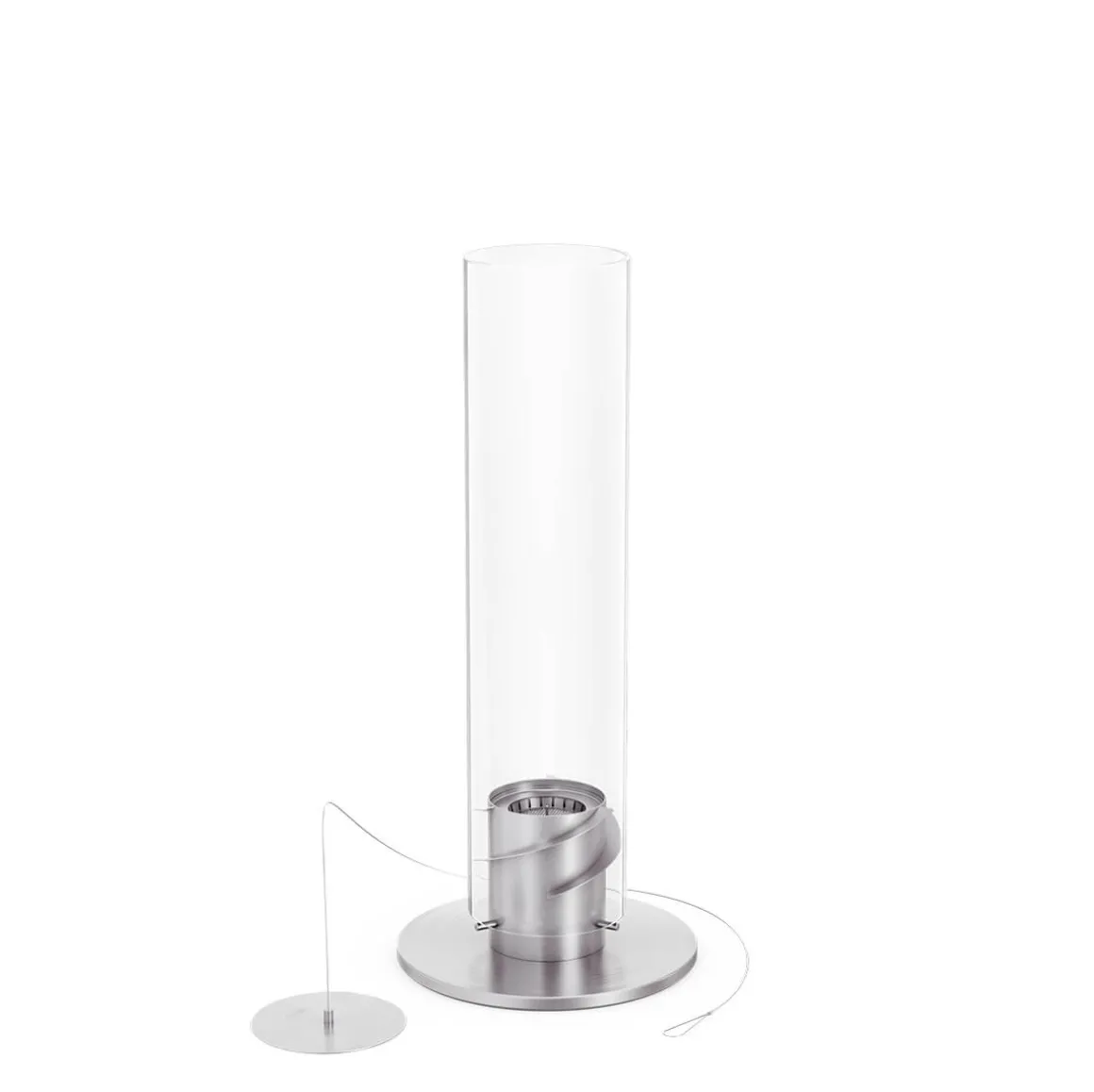 Höfats Spin 900 Tischfeuer & Windlicht, inkl. Bioethanol Flüssig-Brennstoff