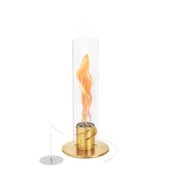 Höfats Spin 900 Tischfeuer & Windlicht, inkl. Bioethanol Flüssig-Brennstoff