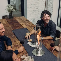 Höfats Spin 1200 Tischfeuer & Windlicht, inkl. Bioethanol Flüssig-Brennstoff