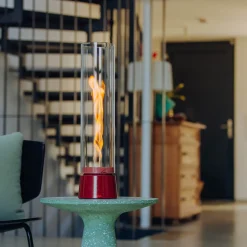 Höfats Spin air 1200 Tischfeuer & Windlicht, inkl. Bioethanol Flüssig-Brennstoff