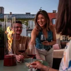 Höfats Spin air 1200 Tischfeuer & Windlicht, inkl. Bioethanol Flüssig-Brennstoff